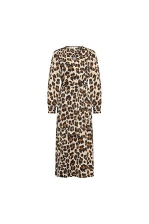 Expresso Dress woven satin print EX122 Coconut