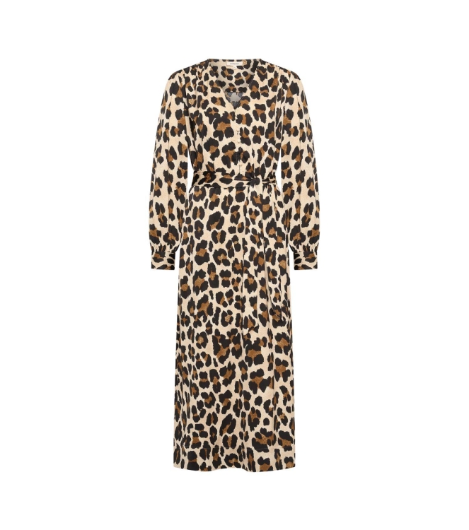 Expresso Dress woven satin print EX122 Coconut