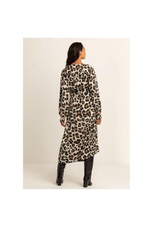 Expresso Dress woven satin print EX122 Coconut
