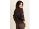 Expresso Pullover sequins stripe EX101 Dark coffee