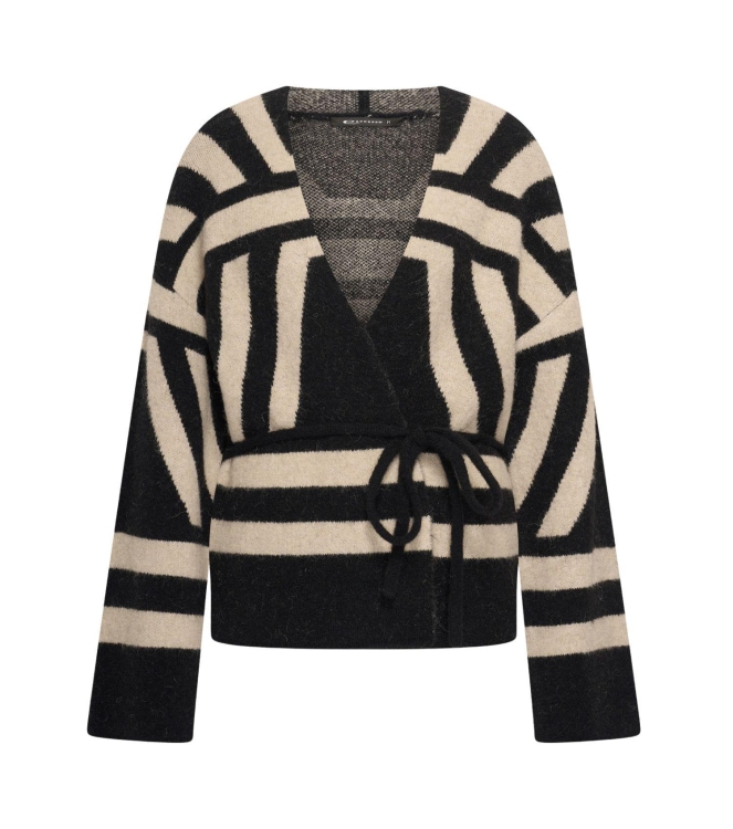 Expresso Cardigan jacquard EX900Black
