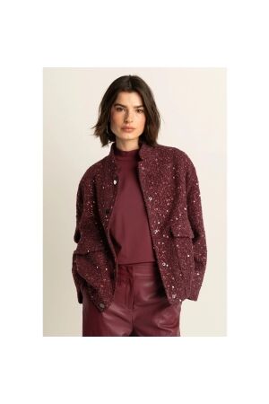 Expresso Jacket sequins EX400 Sangria