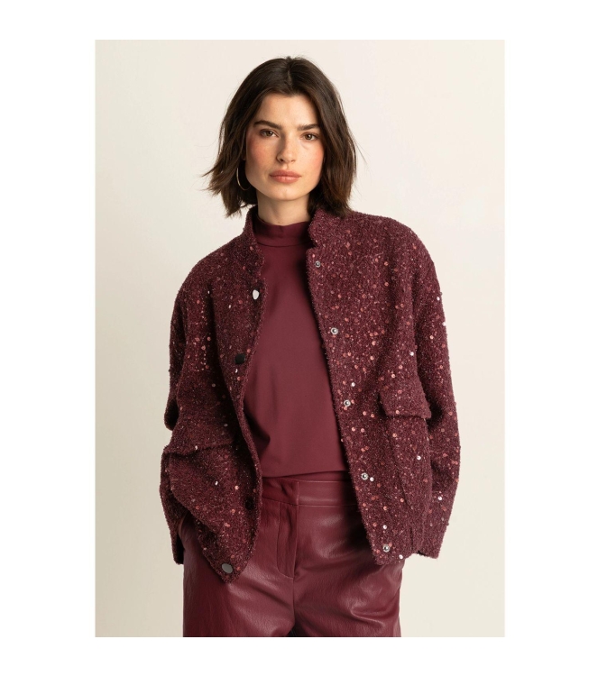 Expresso Jacket sequins EX400 Sangria