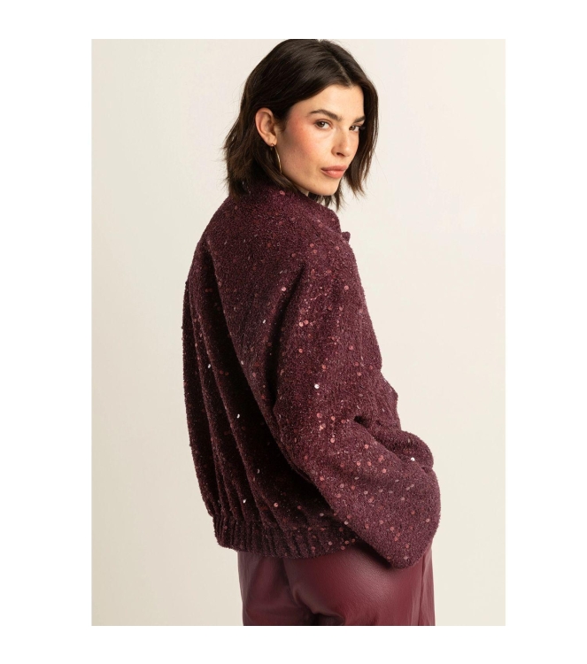 Expresso Jacket sequins EX400 Sangria