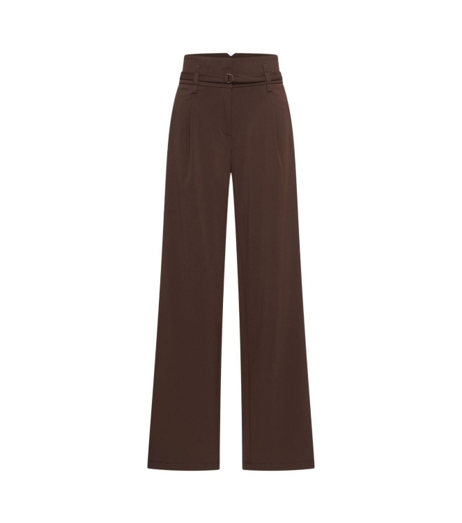 Expresso Pants travel wide leg EX101 Dark coffee