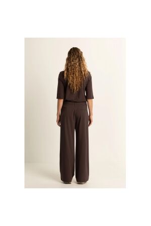 Expresso Pants travel wide leg EX101 Dark coffee