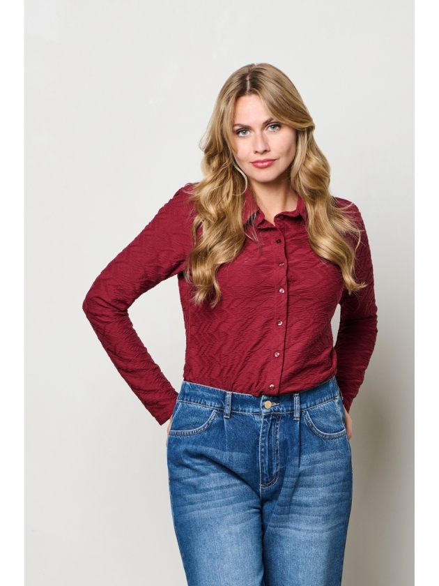 Co Woman LOTTE JACQUARD 56080 lw-wine red