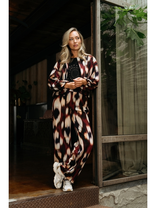 Co Woman DAWN FADED BIG 56085 lw-wine red multi