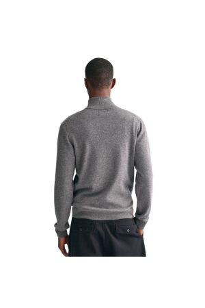 Gant Superfine Lambswool Zip Cardigan 093 grey melange