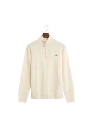 Gant Superfine Lambswool Half-Zip Sweater 130 cream