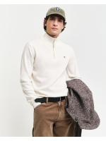 Gant Superfine Lambswool Half-Zip Sweater 130 cream