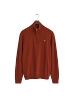 Gant Superfine Lambswool Half-Zip Sweater 845 deep orange