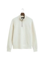 Gant Sacker Rib Half-Zip Sweatshirt 130 cream