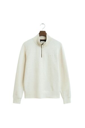 Gant Sacker Rib Half-Zip Sweatshirt 130 cream
