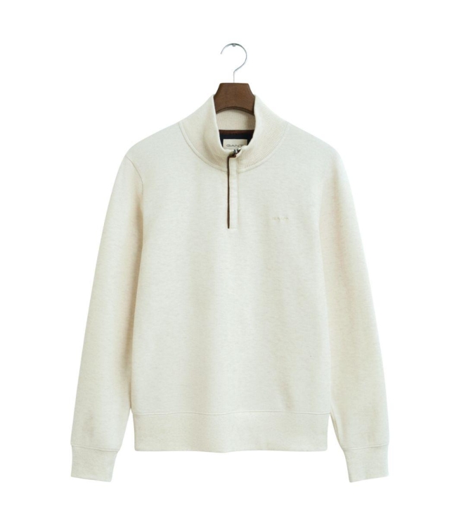 Gant Sacker Rib Half-Zip Sweatshirt 130 cream