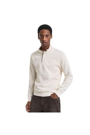 Gant Sacker Rib Half-Zip Sweatshirt 130 cream