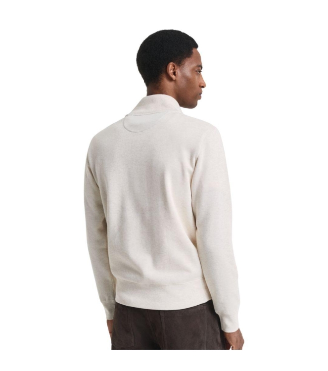 Gant Sacker Rib Half-Zip Sweatshirt 130 cream