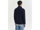 Gant Lambswool Cable Knit Half-Zip Sweater 433 evening blue