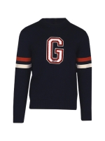 Gant Graphic Badge Crew Neck Sweater 433 evening blue