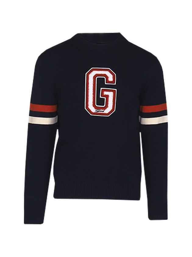 Gant Graphic Badge Crew Neck Sweater 433 evening blue