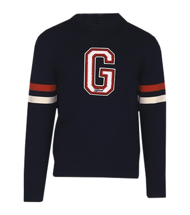 Gant Graphic Badge Crew Neck Sweater 433 evening blue