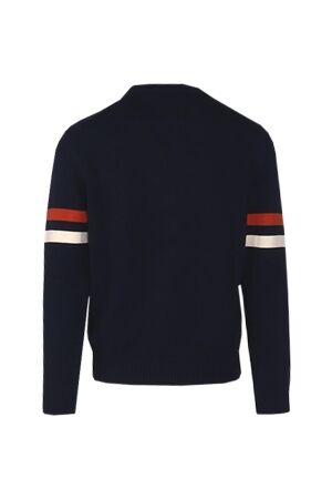 Gant Graphic Badge Crew Neck Sweater 433 evening blue