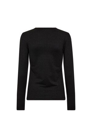 Co Couture MannyCC lurex emb l/s tee 96 Black