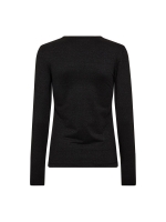 Co Couture MannyCC lurex emb l/s tee 96 Black