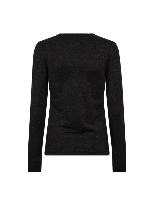Co Couture MannyCC lurex emb l/s tee 96 Black