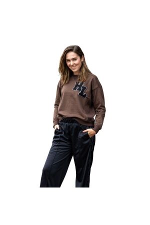 Haute L Amitie HL badge sweat Mocca
