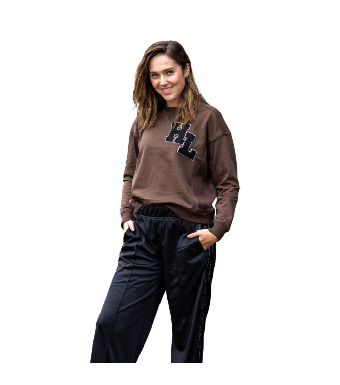 Haute L Amitie HL badge sweat Mocca
