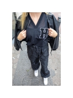 Haute L Amitie Cargo pull on tall trouser Black