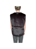 Haute L Amitie Fur tech vest Mocca