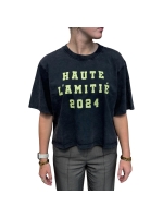 Haute L Amitie Intro acid logo tee Black