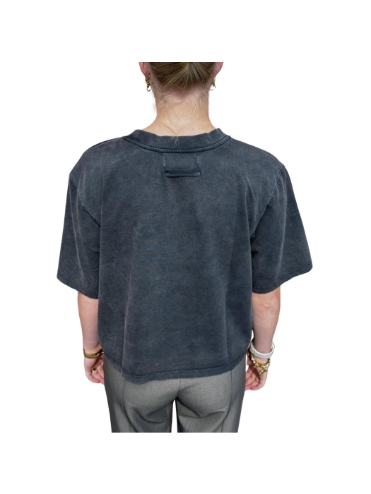 Haute L Amitie Intro acid logo tee Black