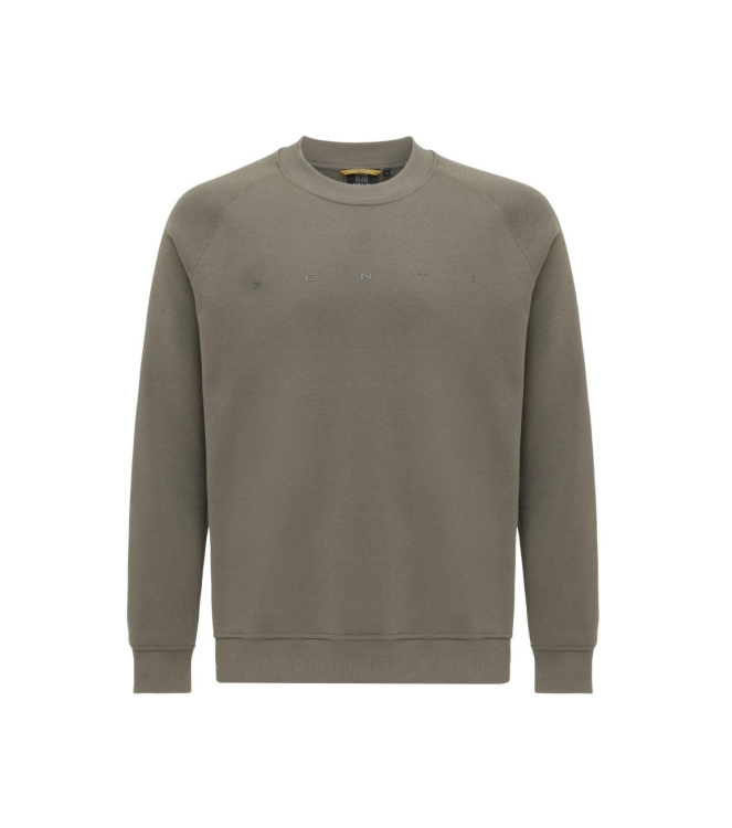 Genti Basic logo sweater 144 Brown