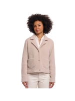 Rino en Pelle Boxy jacket with lapel collar 11018 smoked pearl