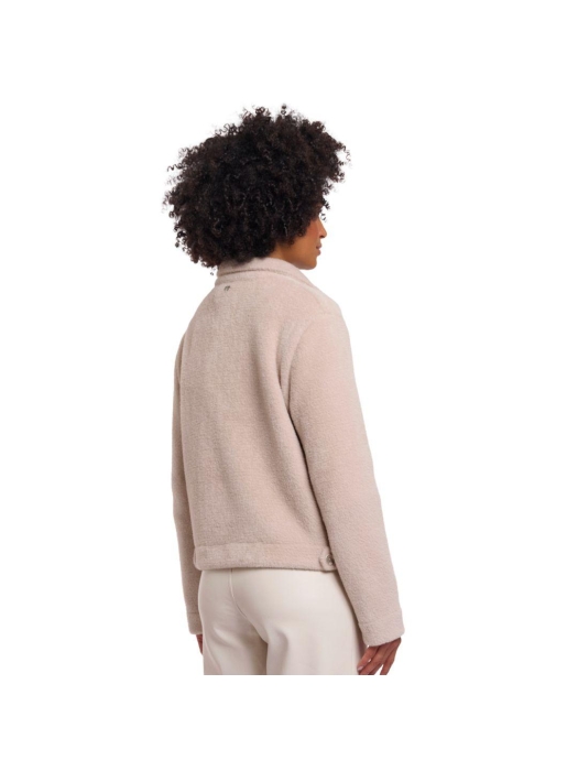Rino en Pelle Boxy jacket with lapel collar 11018 smoked pearl