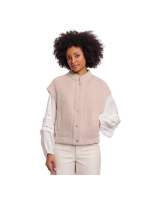 Rino en Pelle Boxy waistcoat 11018 smoked pearl