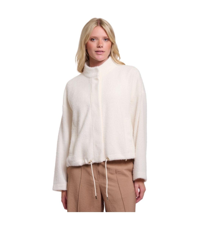 Rino en Pelle Boxy jacket with closure 70 snow white