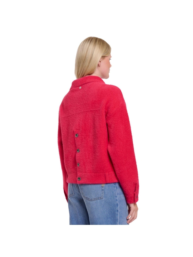 Rino en Pelle Boxy jacket 10996 pink punch