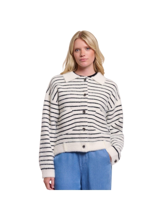 Rino en Pelle Boxy jacket 11041 black white striped