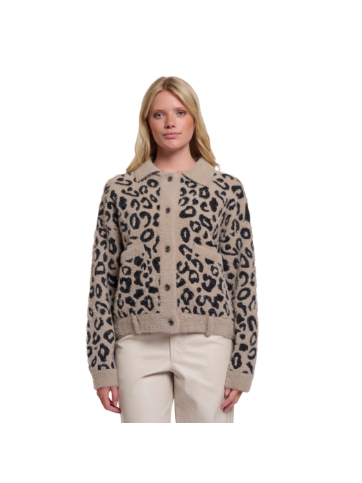 Rino en Pelle Boxy jacket 11066 desert leopard