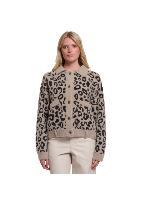 Rino en Pelle Boxy jacket 11066 desert leopard