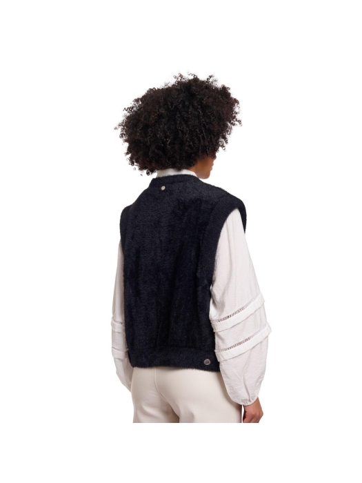 Rino en Pelle Short waistcoat 9900 black