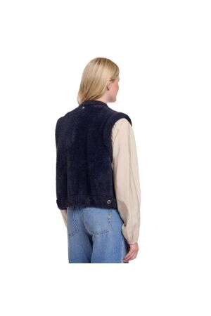 Rino en Pelle Short waistcoat 10175 dark navy