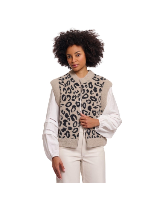 Rino en Pelle Short waistcoat 11066 desert leopard