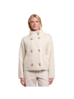 Rino en Pelle Short double breasted jacket 11063 birch labyrinth