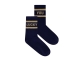 By-Bar Amsterdam Luckey sparkle navy socks 750 Gold