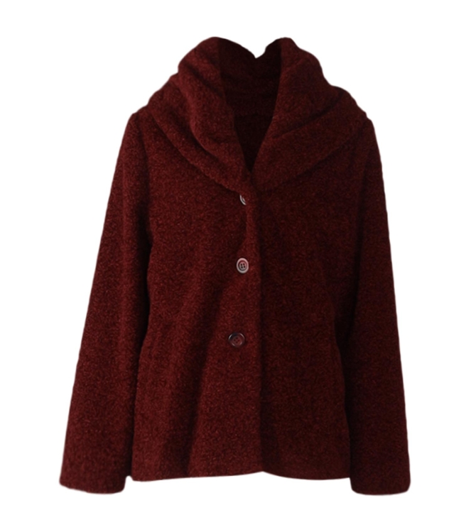 Civas Coat kort 054 Aubergine